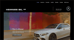 Desktop Screenshot of hemnes-bil.no